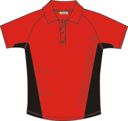 Tričko-polokošile Fischer červená pánská