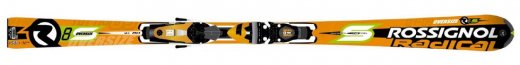 Rossignol Radical R 8S Oversize + volitelně bez/s vázáním Axuim 120 TPI² / Axial² 120 TI TPI²