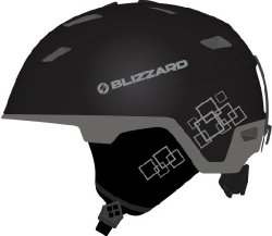 Blizzard Double black matt/gun metal/silver squares