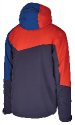 Blizzard Mens Ski Jacket Cervinia, grey - petroleum blue - red