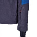 Blizzard Mens Ski Jacket Cervinia, grey - petroleum blue - red