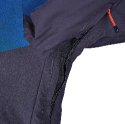 Blizzard Mens Ski Jacket Cervinia, grey - petroleum blue - red