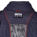 Blizzard Mens Ski Jacket Cervinia, grey - petroleum blue - red