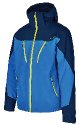 Blizzard Mens Ski Jacket Stelvio, bright blue - dark blue - neon green