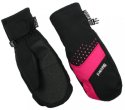Blizzard Mitten junior ski gloves, black/pink