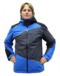 Blizzard Performance Ski Jacket, anthracite/black/blue