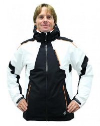 Blizzard Power Ski Jacket, black/white/orange