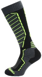 Blizzard Profi Ski Socks black-anthracite-signal yellow