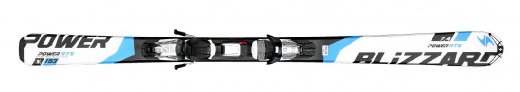 Blizzard RTX Power white-black-blue + Fastrack plate rental + vázání Marker Fastrack 3