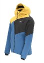 Blizzard Ski Jacket Leogang, petroleum/mustard yellow