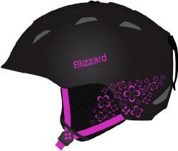 Blizzard Viva Demon black matt/magenta flowers