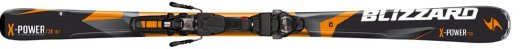 Blizzard X-Power 730 IQ, black/orange/anthracite + vázání Blizzard IQ TP10