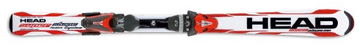 Head Supershape Team System + vázání Head RFL 4.5 red