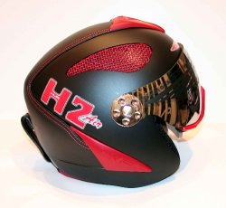 HMR H2 Air black/red finish + štít