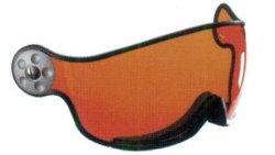 HMR Visor VTS003 zrcadlový orange / black