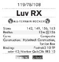 K2 Luv RX + volitelně bez/s vázáním Marker ER3 10 Compact Quikclik black