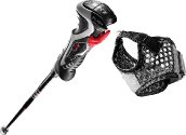 Leki Carbon 14 3D black-fluorescent red-white