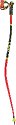 Leki WCR SG/DH 3D bright red-black-neonyellow