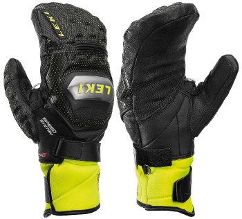 Leki Worldcup Race Ti S Speed System Mitt, black-ice lemon Leki Worldcup Race Ti S Speed System Mitt, black-ice lemon