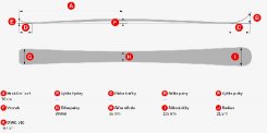 Geometrie lyže Lusti FIS Race GS délky 180 cm