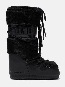 Moon Boot Icon Faux Fur, 001 black