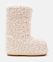 Moon Boot Icon Junior Faux Curly, 002 cream