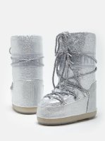 Moon Boot Icon Junior Glitter, 002 silver