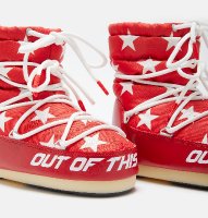 Moon Boot Icon Light Low Stars, 002 red-white