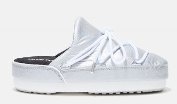 Moon Boot Mules Met, 001 silver