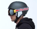 Red Bull Spect Magnetron-001,  matt black frame/grey headband, lens: silver snow CAT2