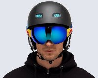 Red Bull Spect MAGNETRON ACE-003, matt dark blue, lens: blue snow CAT3