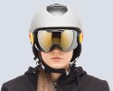 Red Bull Spect SLOPE-001, matt black frame/grey headband, lens: gold snow CAT3