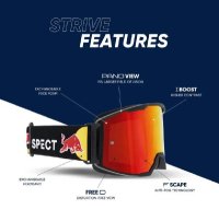 Red Bull Spect STRIVE-001S, matt dark blue, brown with blue mirror, CAT2