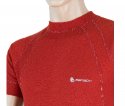 Sensor Double Face pánské triko krátký rukáv - tmavě červená
