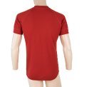 Sensor Double Face pánské triko krátký rukáv - tmavě červená