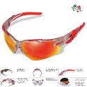 SH+ RG 5000 crystal silver / revo laser red