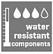 Water Resistant components